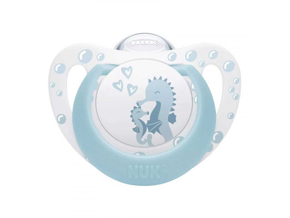 Nuk First Choice Πιπίλα με Θηλή Σιλικόνης Ιππόκαμπος 0-6m, 1τμχ