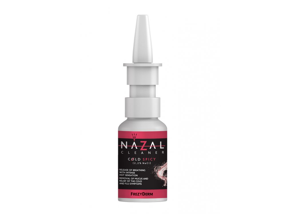 Frezyderm Nazal Cleaner Cold Spicy για Ανακούφιση από το Έντονο Κρυολόγημα Yπέρτονο Αλατούχο Διάλυμα 2,2% NaCl, 30ml