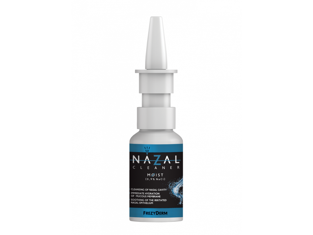 Frezyderm Nazal Cleaner Moist για Ανακούφιση από Ξηρότητα της Ρινικής Κοιλότητας Υπέρτονο αλατούχο διάλυμ 0,9% NaCl, 30ml
