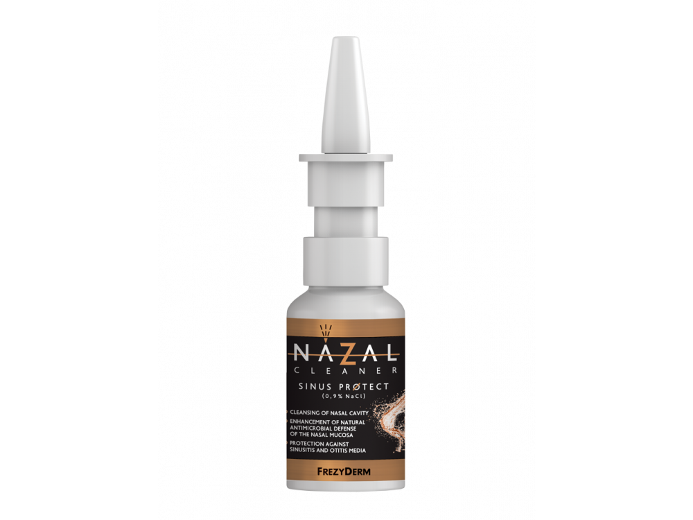 Frezyderm Nazal Cleaner Sinus Protect για Ανακούφιση από Ιγμορίτιδα & Ωτίτιδα Υπέρτονο Αλατούχο Διάλυμα 0,9% NaCl, 30ml