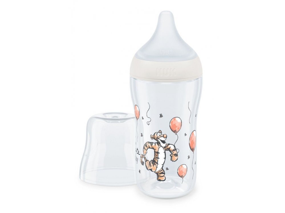 Nuk Perfect Match Disney, Πλαστικό Μπιμπερό με Δείκτη Ελέγχου Θερμοκρασίας 3m+, 260ml