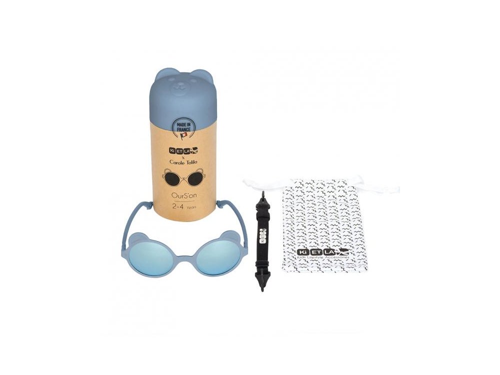 KiETLA Ourson Silver Blue, Άθραυστα Γυαλιά Ηλίου για 1-2 ετών