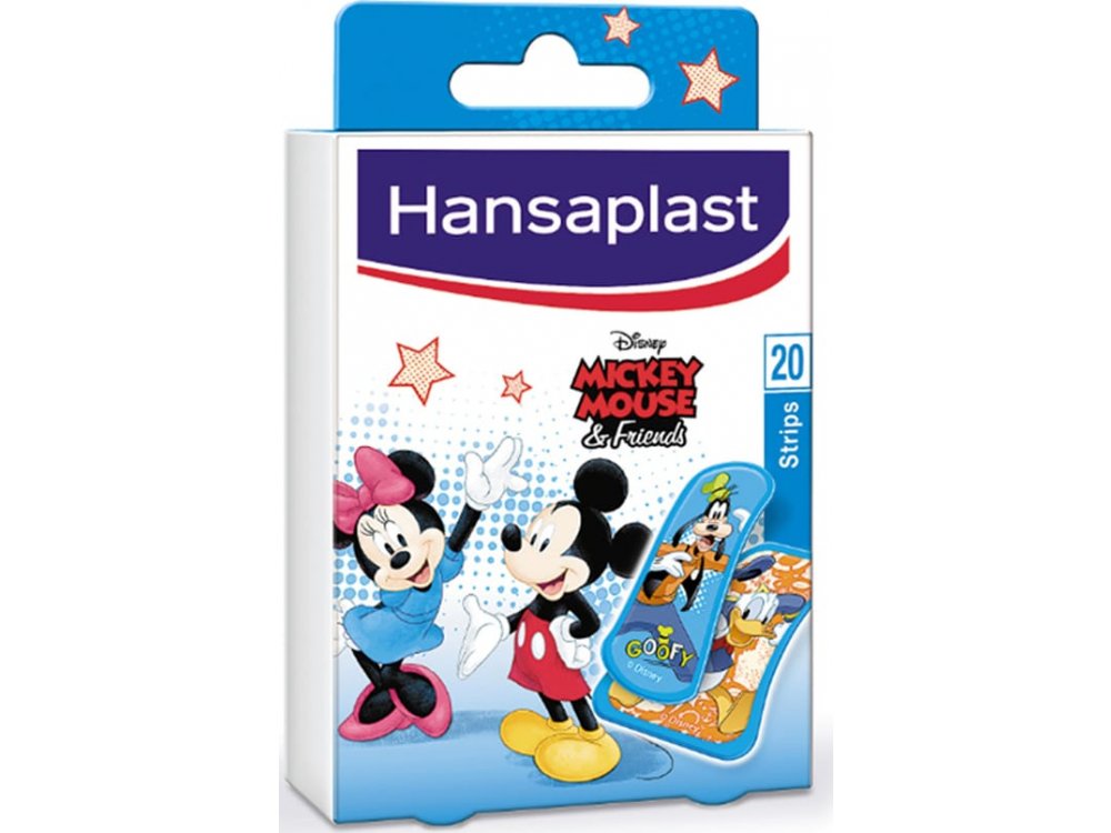 Hansaplast Disney Mickey & Friends Strips Παιδικά Επιθέματα Πληγών, 20τμχ