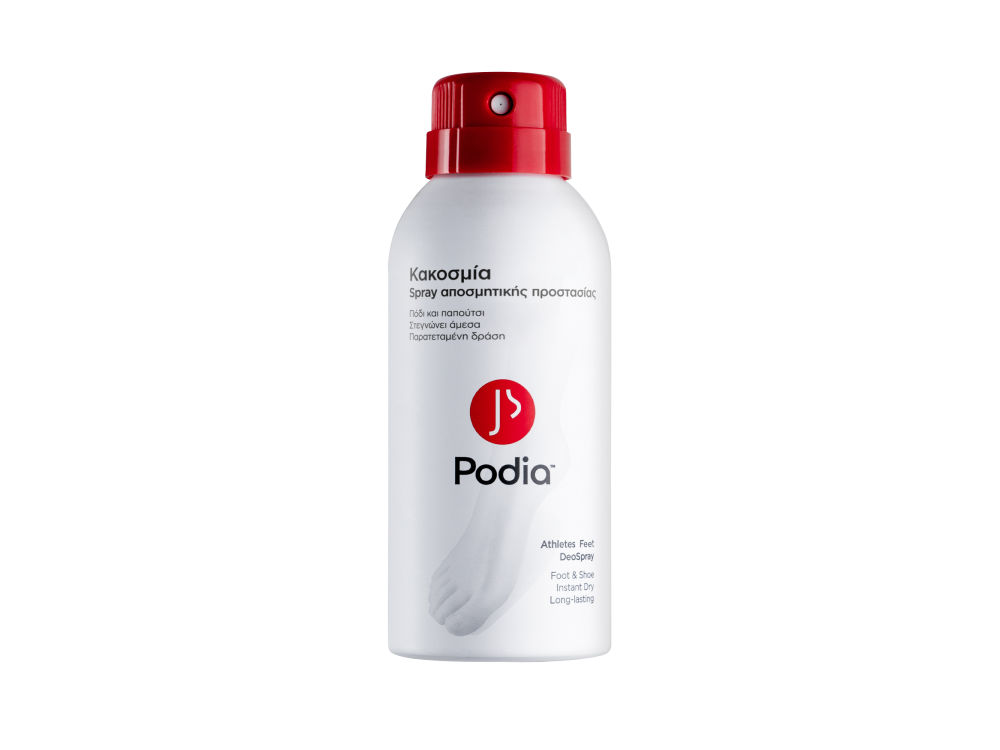 Podia Athlete's Feet Deospray Σπρέι Αποσμητικής Προστασίας Ποδιών, 150ml