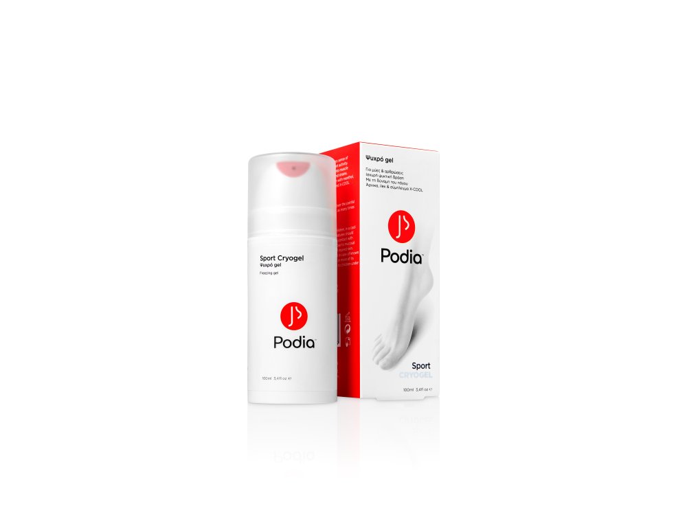 Podia Sport Cryogel, Ψυχρό Αναλγητικό Gel για Μύες & Αρθρώσεις, 100ml