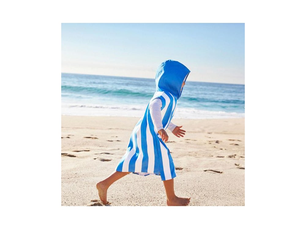 Dock & Bay Παιδικό πόντσο Quickdry, Bondi Blue Microfiber, Small για 4-7 ετών