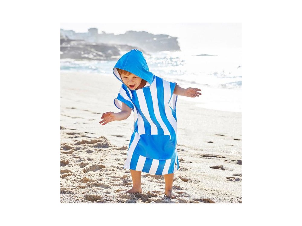 Dock & Bay Παιδικό πόντσο Quickdry, Bondi Blue Microfiber, Small για 4-7 ετών