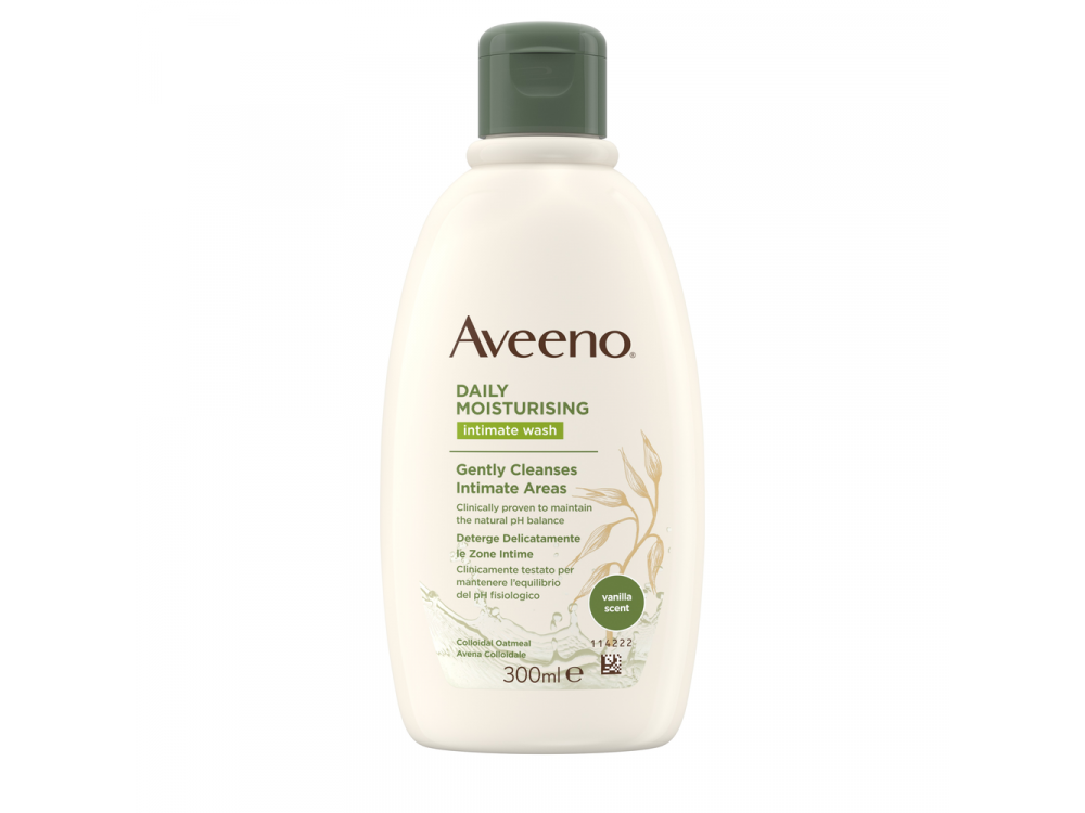 Aveeno® Daily Moisturising Intimate Wash Υγρό Καθαρισμού για την Ευαίσθητη Περιοχή με Άρωμα Βανίλια 300 ml