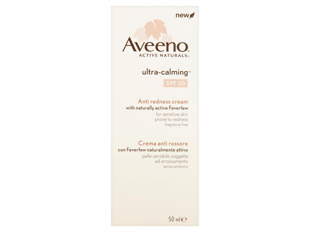 Aveeno® Ultra Calming Anti Redness Cream – SPF 20 Καταπραϋντική Κρέμα  Προσώπου για την Μείωση της Ερυθρότητας, 50ml