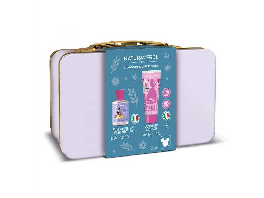 Naturaverde Παιδικό Σετ με Αφρόλουτρο 100ml + Eau Άρωμα 50ml Princess & Δώρο Βαλιτσάκι