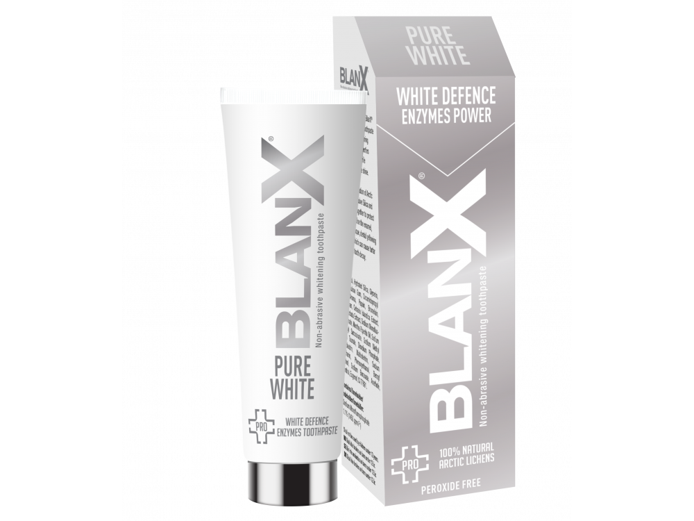 Blanx Pure White Defence Enzymes Toothpaste Οδοντόκρεμα Λεύκανσης, 75ml