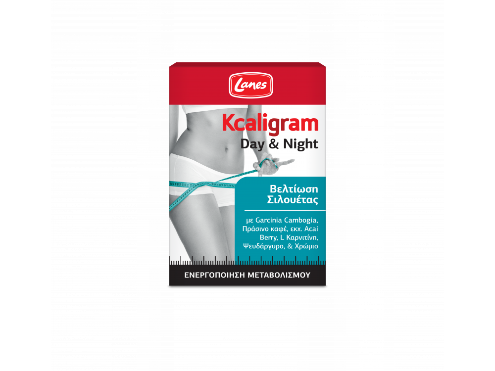 Lanes Kcaligram Day & Night, 60 δισκία σε blister