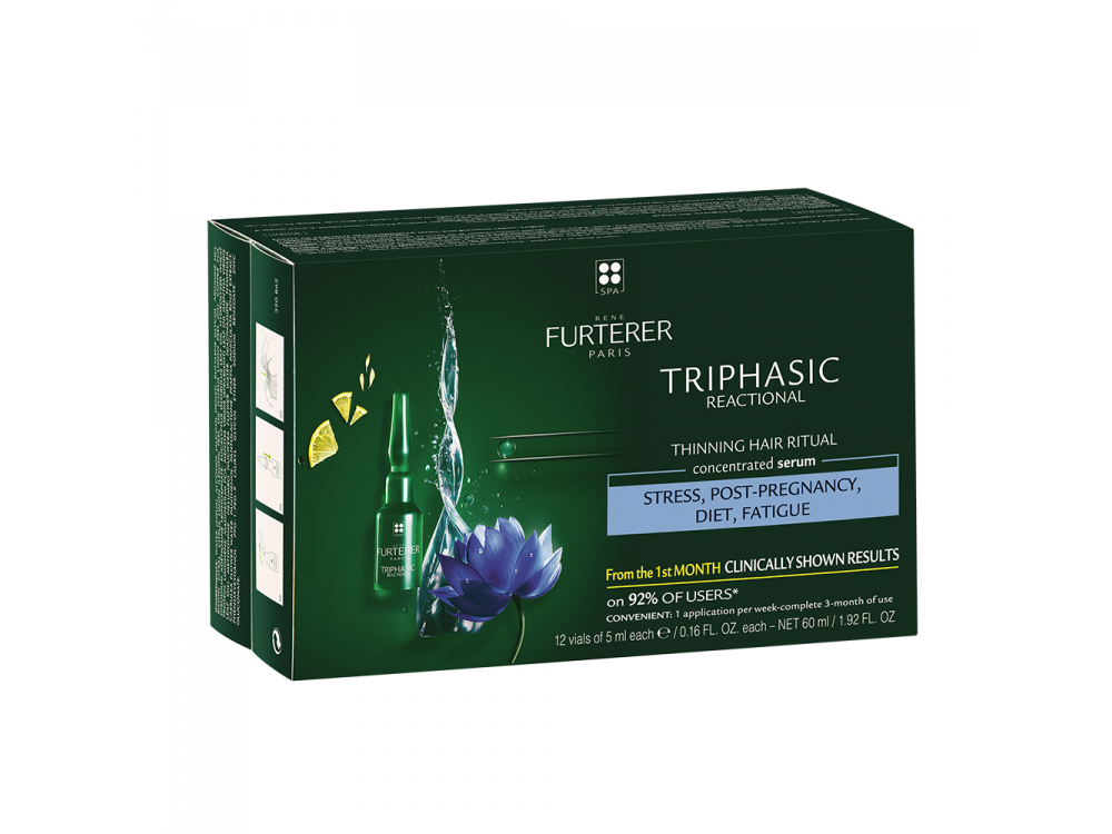 René Furterer Triphasic Serum  Reactional Αγωγή κατά της Αντιδραστικής Τριχόπτωσης 12*5ml