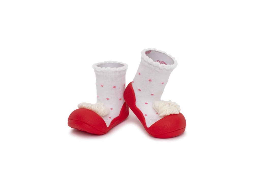 Attipas Ribbon Red, Καλτσό-παπουτσάκια, Νο21.5
