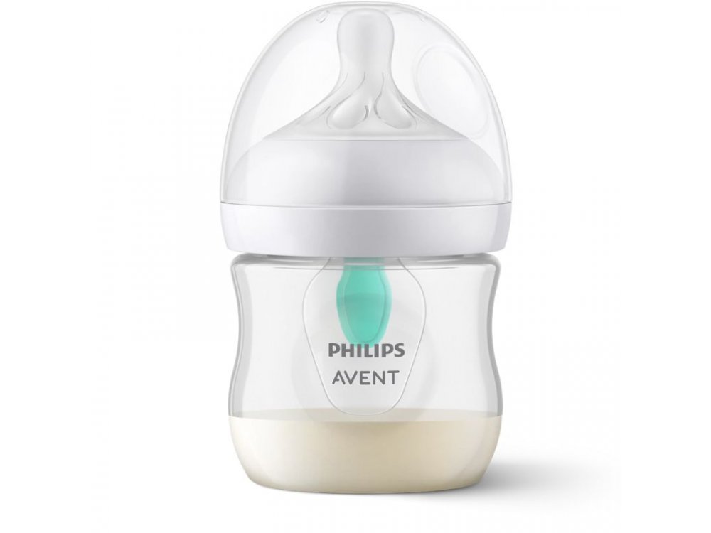 Philips Avent Πλαστικό μπιμπερό Natural response με Airfree vent, Αεραγωγό Σιλικονούχα Θηλή, 125ml