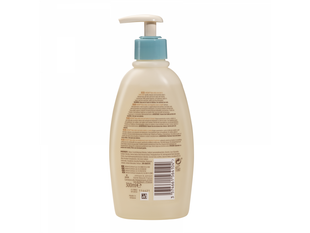 Aveeno® Baby Daily Care Υγρό Καθαρισμού Σώματος & Μαλλιών 300 ml