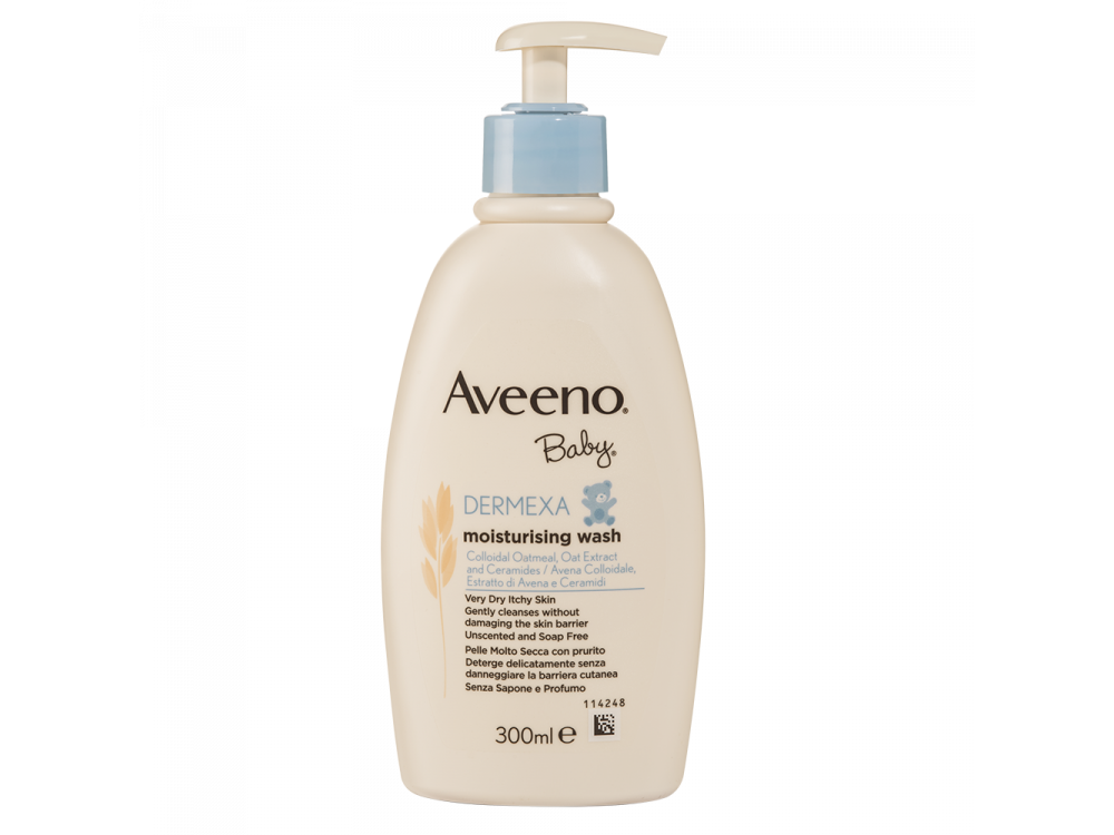 Aveeno Baby Dermexa Moisturising Wash Ενυδατικό Υγρό Καθαρισμού Σώματος για Μωρά 300ml