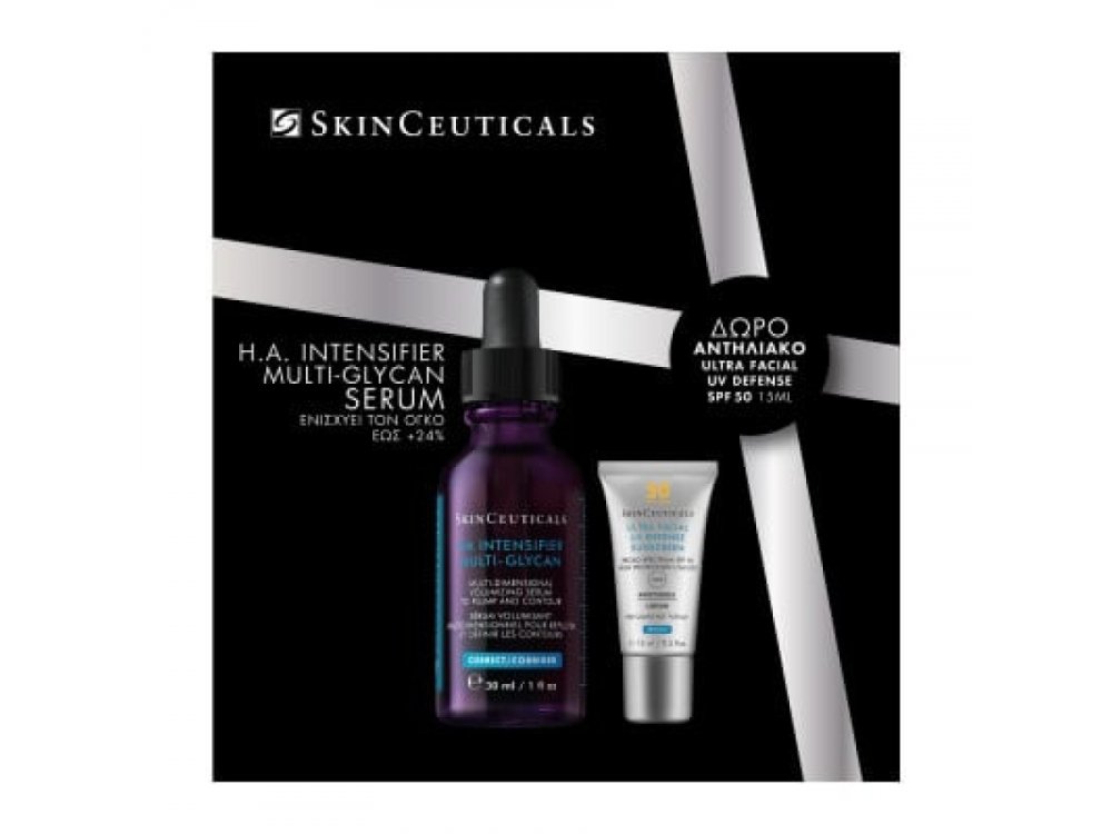 SkinCeuticals Promo H.A. Intensifier Multi-Glycan - Πολυ-λειτουργικός Ορός Προσώπου, 30ml & Δώρο Ultra Facial Defence Spf50+ - Aντηλιακή Προστασία Προσώπου, 15ml