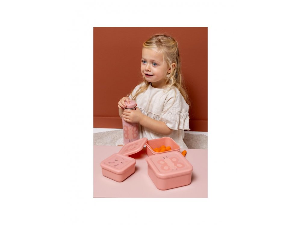 Trixie Nesting Snack Boxes Mrs. Butterfly, Σετ 3 Παιδικά Ταπεράκια, 3τμχ