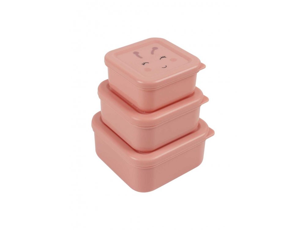 Trixie Nesting Snack Boxes Mrs. Butterfly, Σετ 3 Παιδικά Ταπεράκια, 3τμχ