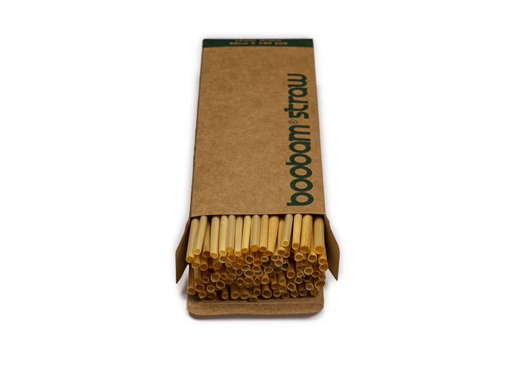 Boobam Straw Wheat Οικολογικά Καλαμάκια Σίτου, 100τμχ
