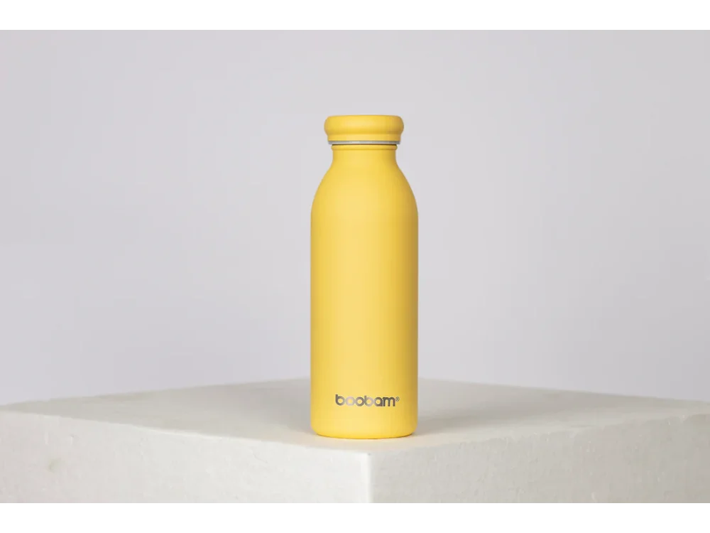 Boobam Bottle Lite Yellow, Μπουκάλι Θερμός, 500ml