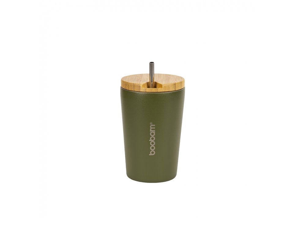 Boobam Cup Ποτήρι Θερμός Πράσινο, 350ml