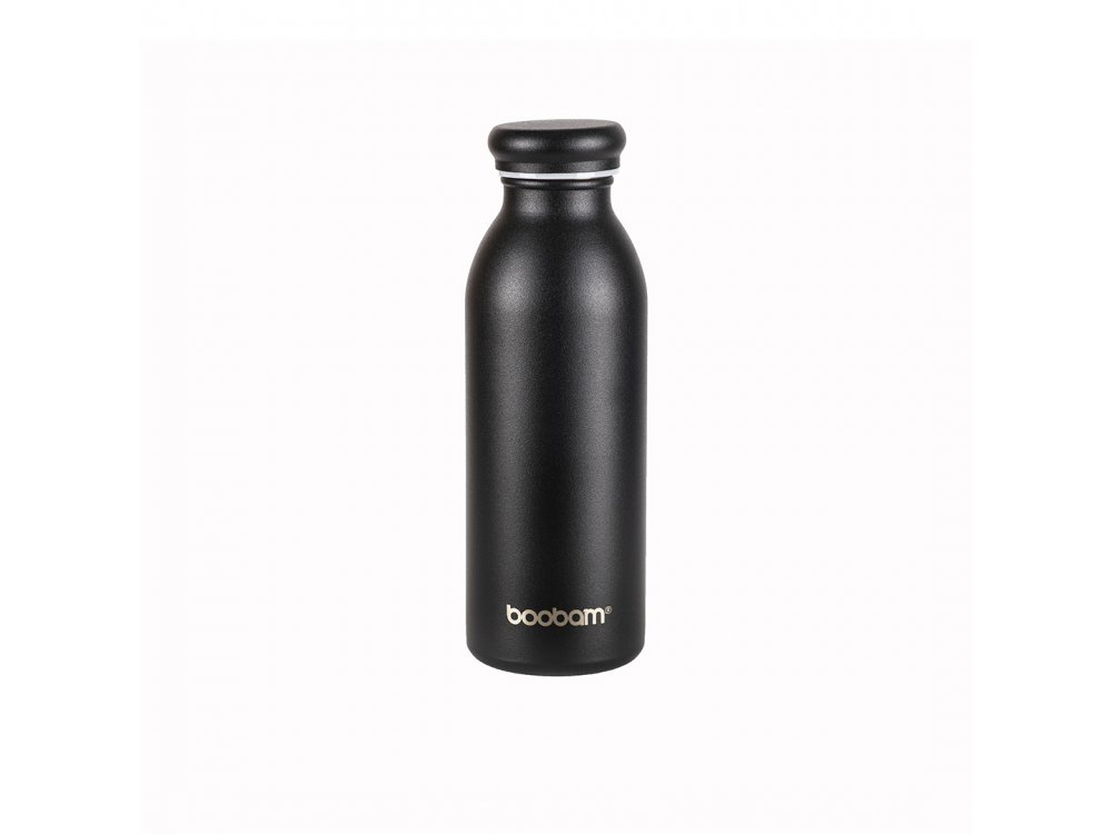 Boobam Bottle Lite Black, Μπουκάλι Θερμός, 500ml
