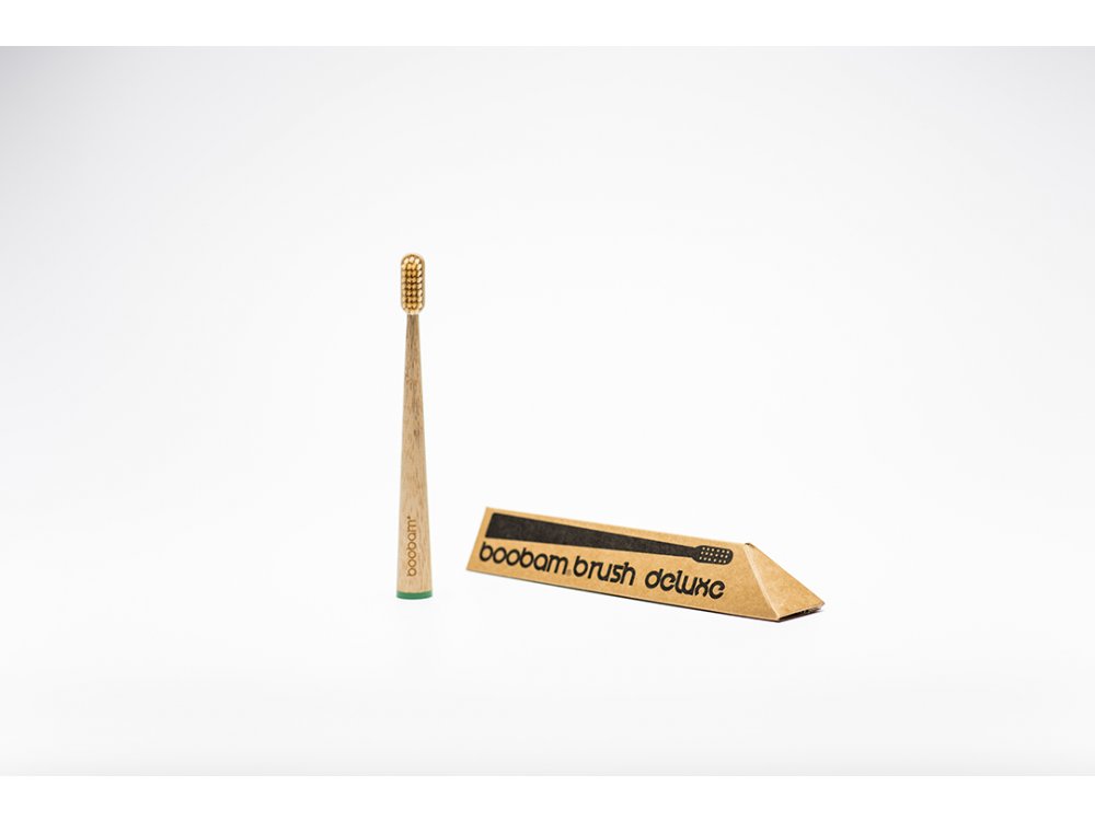Boobam Brush Deluxe Kids, Green, Extra Soft, Οδοντόβουρτσα Παιδική