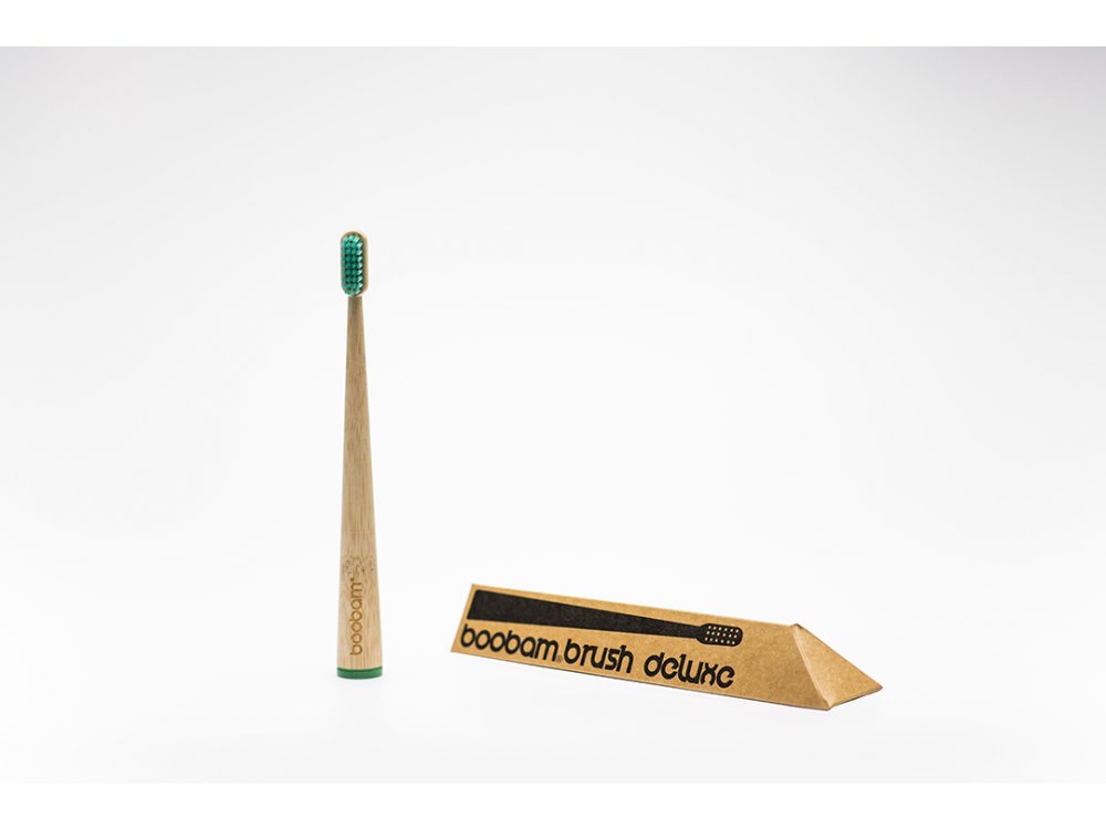 Boobam Brush Deluxe Adult, Green, Medium, Οδοντόβουρτσα Ενηλίκων