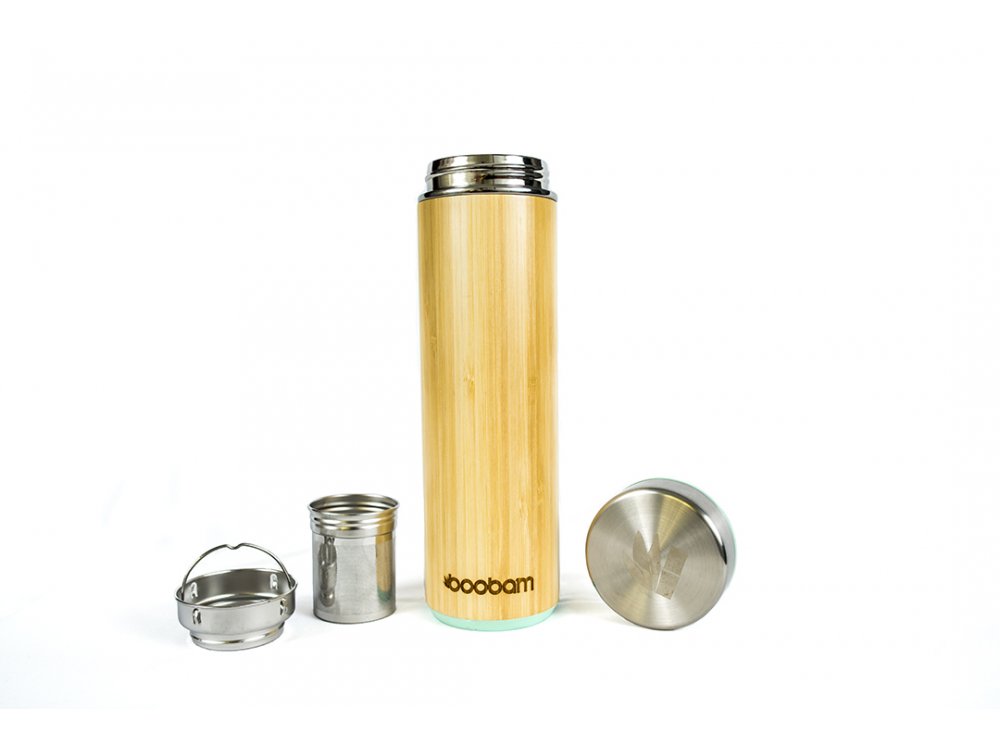 Boobam Tumbler Green, Μπουκάλι Θερμός για παρασκευή Ζεστών & κρύων ροφημάτων, 532ml