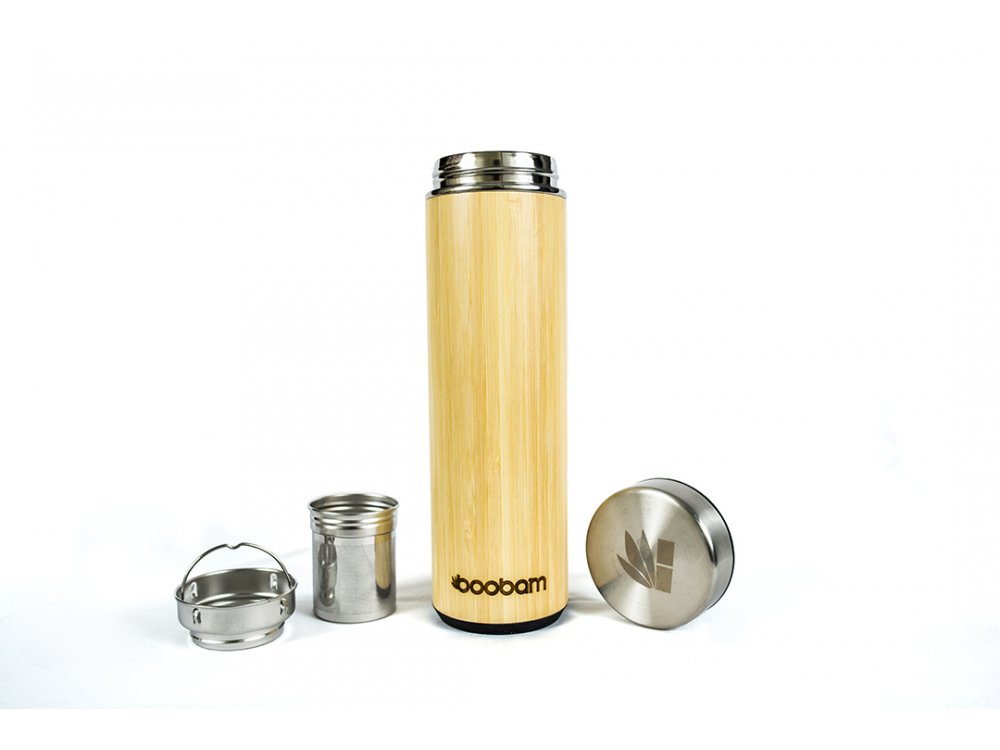Boobam Tumbler Black, Μπουκάλι Θερμός για παρασκευή Ζεστών & κρύων ροφημάτων, 532ml