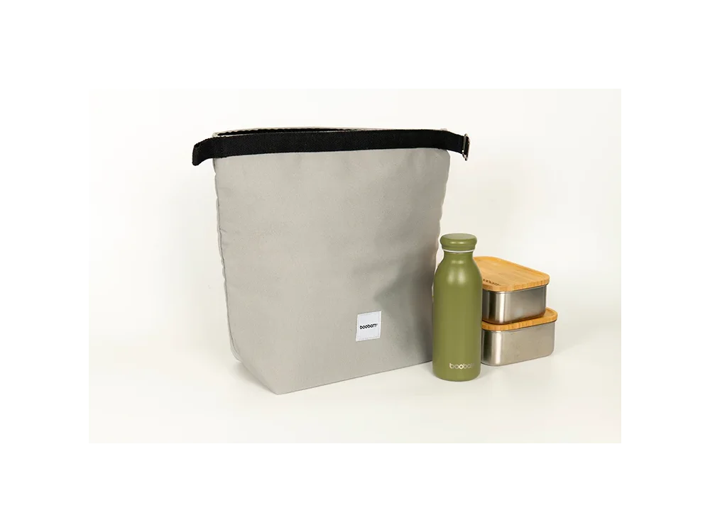 Boobam 2.0 Lunchbag, Τσάντα Φαγητού, Stone Grey