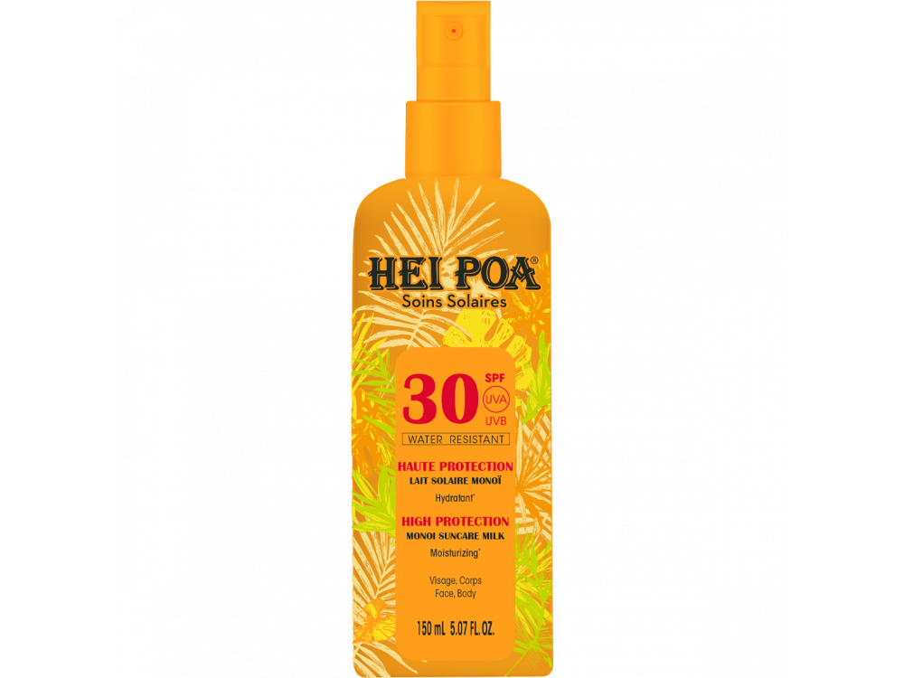 Hei Poa High Protection Monoi Suncare Milk SPF30, Αντηλιακό Γαλάκτωμα με Μονόι, 150ml
