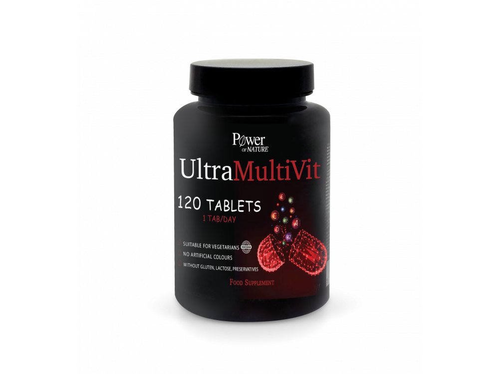 Power Health Sport Series UltraMultiVit Πολυβιταμινούχο Συμπλήρωμα Διατροφής Κατάλληλο για Αθλητές, 120tabs