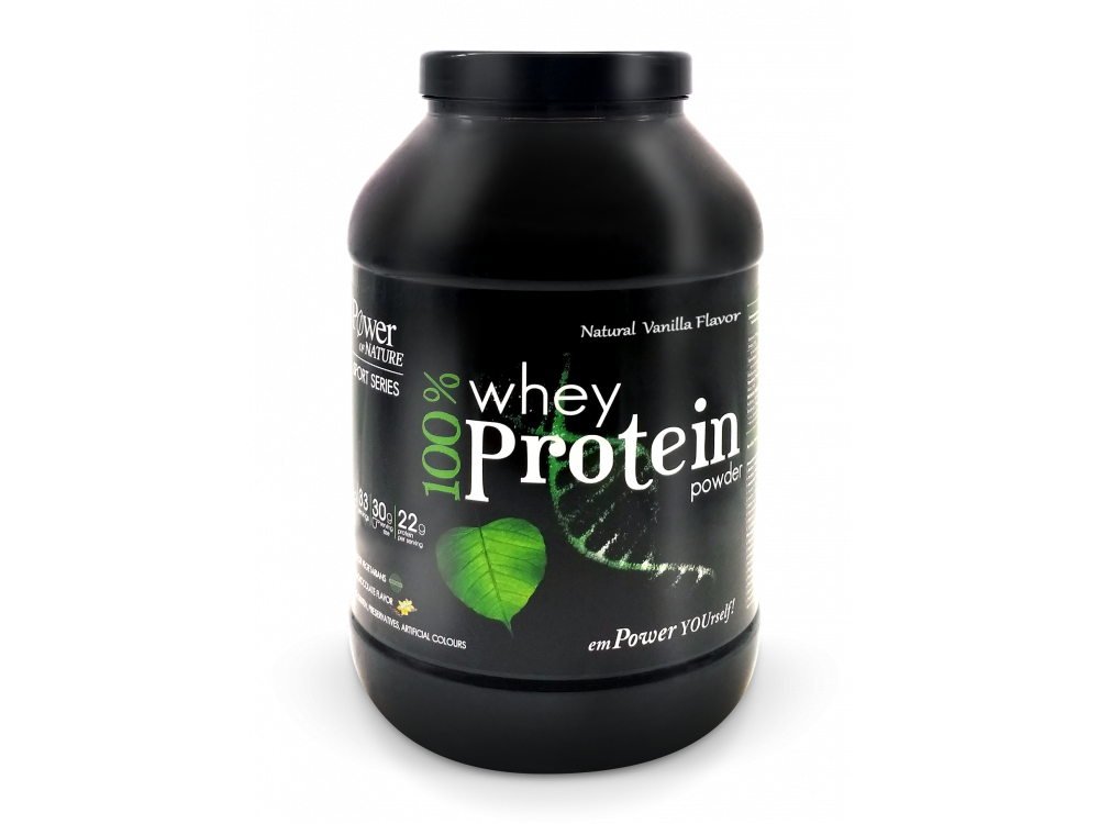 Power Health 100% Whey Protein Ρόφημα Υψηλής Περιεκτικότητας από Πρωτεϊνη Ορού Γάλακτος με Γεύση Βανίλια, 1kg