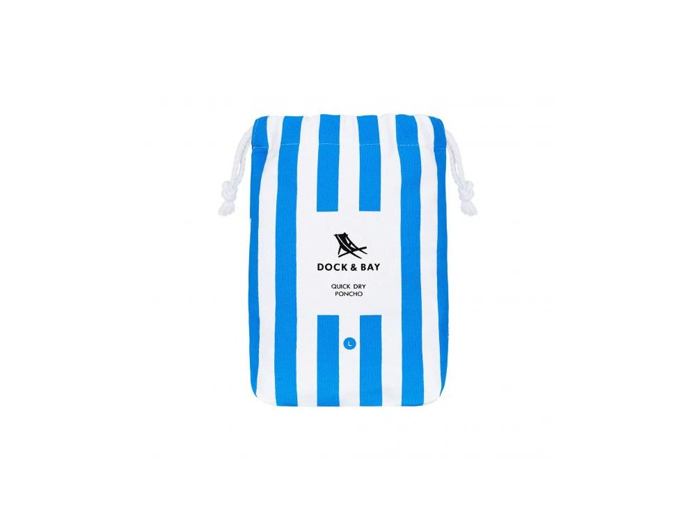 Dock & Bay Παιδικό πόντσο Quickdry, Bondi Blue Microfiber, Extra Small για 2-4 ετών