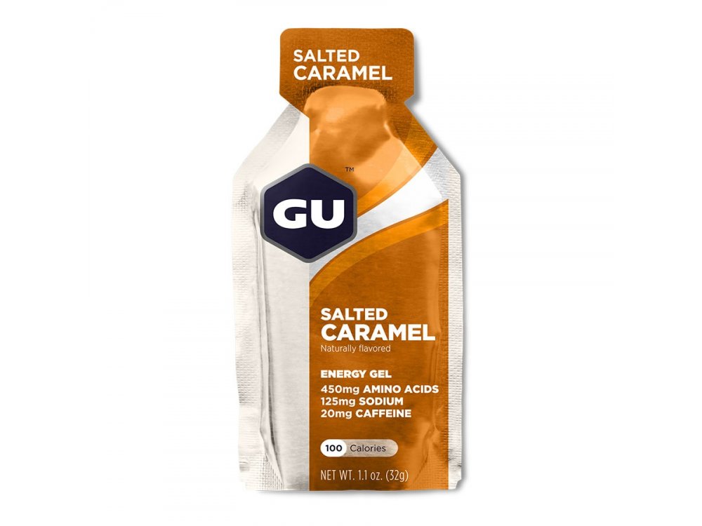 GU Energy Gel Salted Caramel Ενεργειακό Gel Elevated Electrolytes Με Γεύση Αλατισμένης Καραμέλας Καφεϊνη 20mg, 32gr