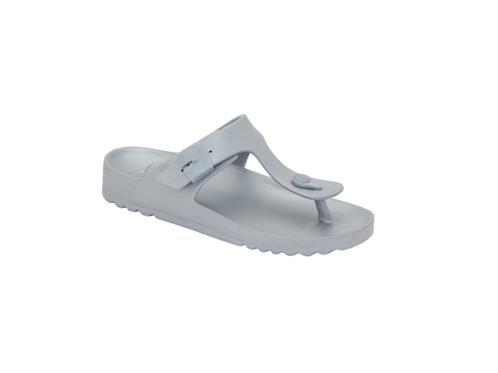 Scholl Bahia Flip- Flop Silver, Γυναικείο Ανατομικό Σανδάλι, Nο40