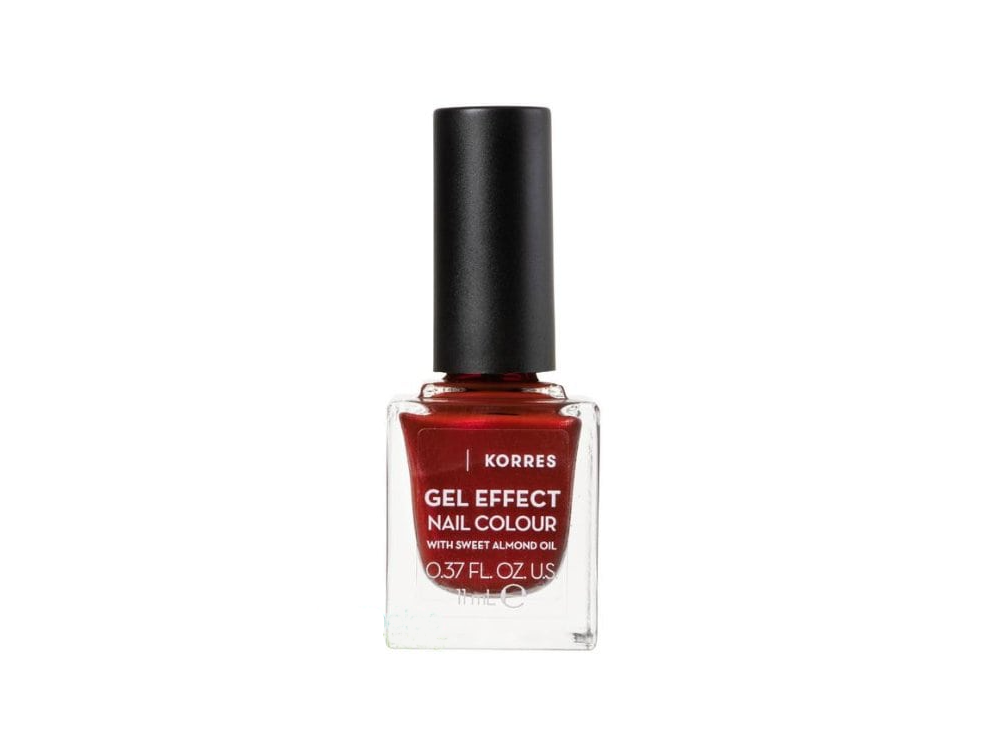 Korres Gel Effect Nail Color- 58 Velour Red, Βερνίκι Νυχιών, 11ml