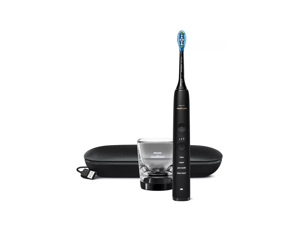 Philips Sonicare Diamond Clean 9000 Black Edition Ηλεκτρική Οδοντόβουρτσα με Θήκη Ταξιδιού, 1τμχ