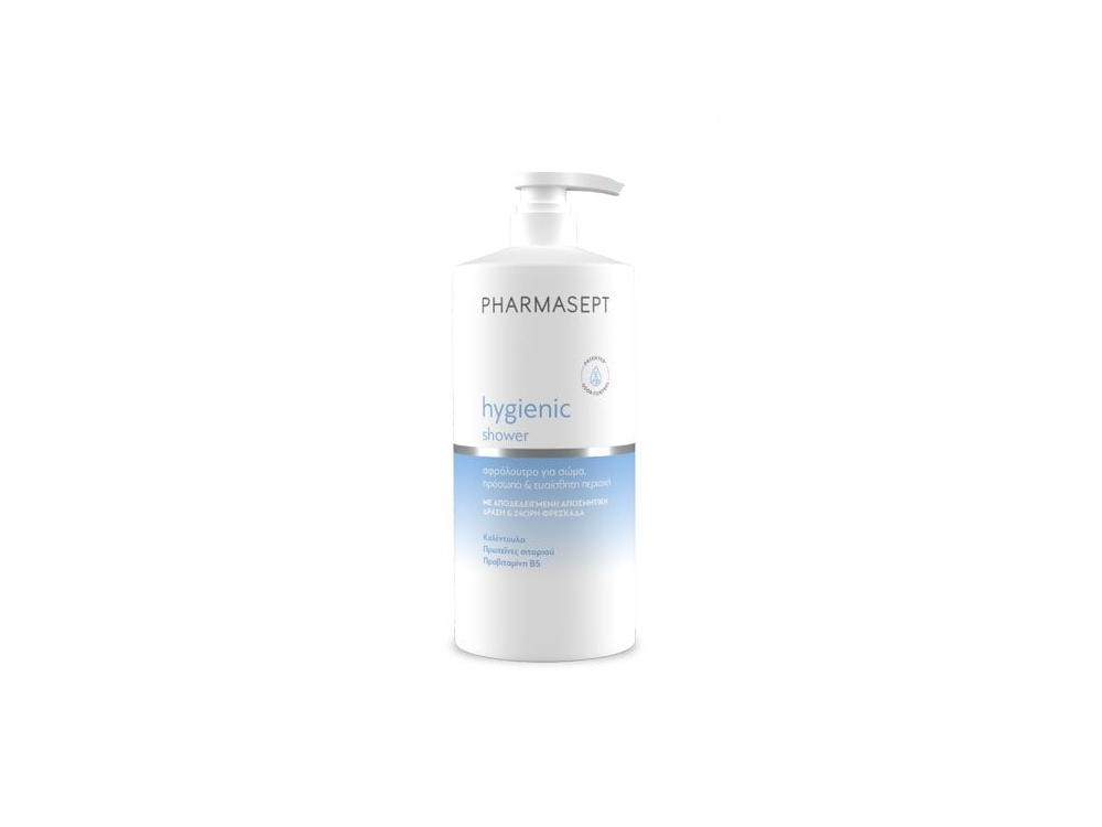Pharmasept Tol Velvet Hygienic Shower, Αφρόλουτρο με Ήπια Αντισηπτική Δράση για Σώμα, Πρόσωπο & Ευαίσθητη Περιοχή, 1lt
