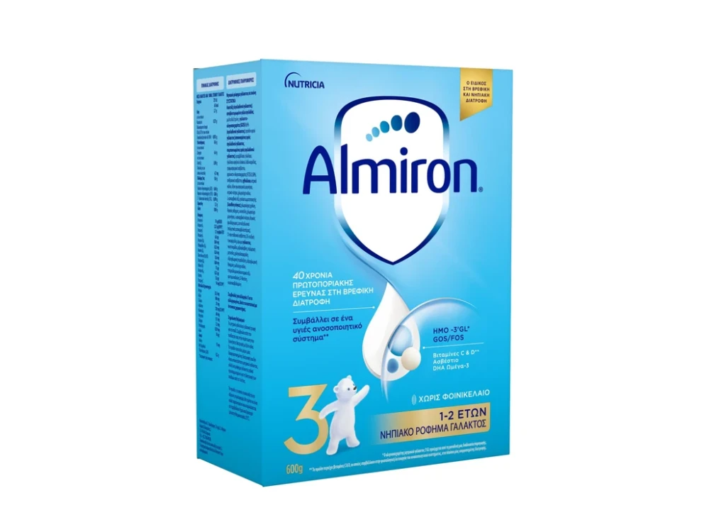 Nutricia Almiron 3, Νηπιακό Ρόφημα Γάλακτος 1-2 ετών, 600gr