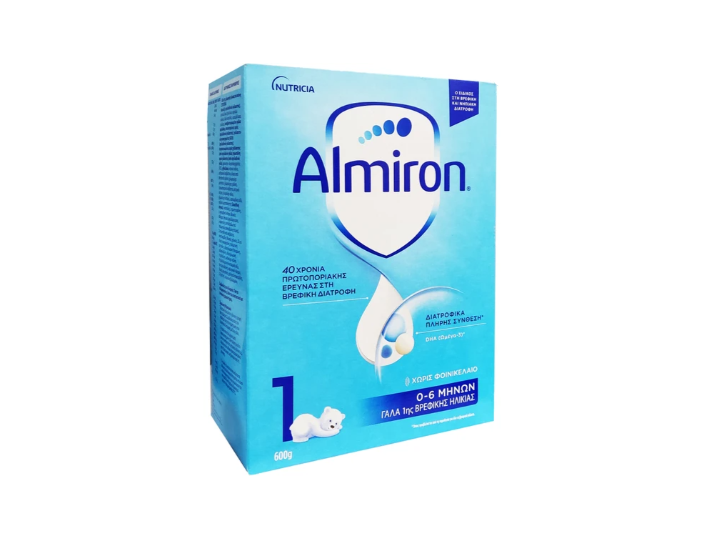 Almiron 1 Γάλα 1ης Βρεφικής Ηλικίας 0-6 μηνών, 600gr