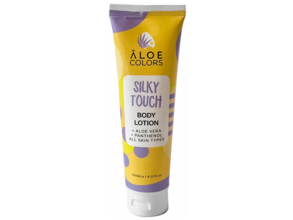 Aloe+Colors Silky Touch Body Lotion, Ενυδατικό Γαλάκτωμα Σώματος, 150ml