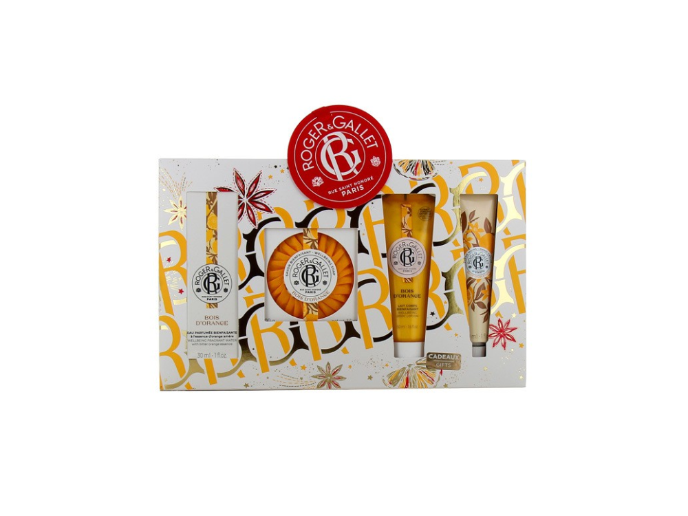 Roger & Gallet Promo Bois d' Orange Fragrant Water Άρωμα, 30ml + Perfumed Soap Αρωματικό Σαπούνι, 100gr + Body Lotion Γαλάκτωμα Σώματος, 50ml + Hand Cream Κρέμα Χεριών, 30ml