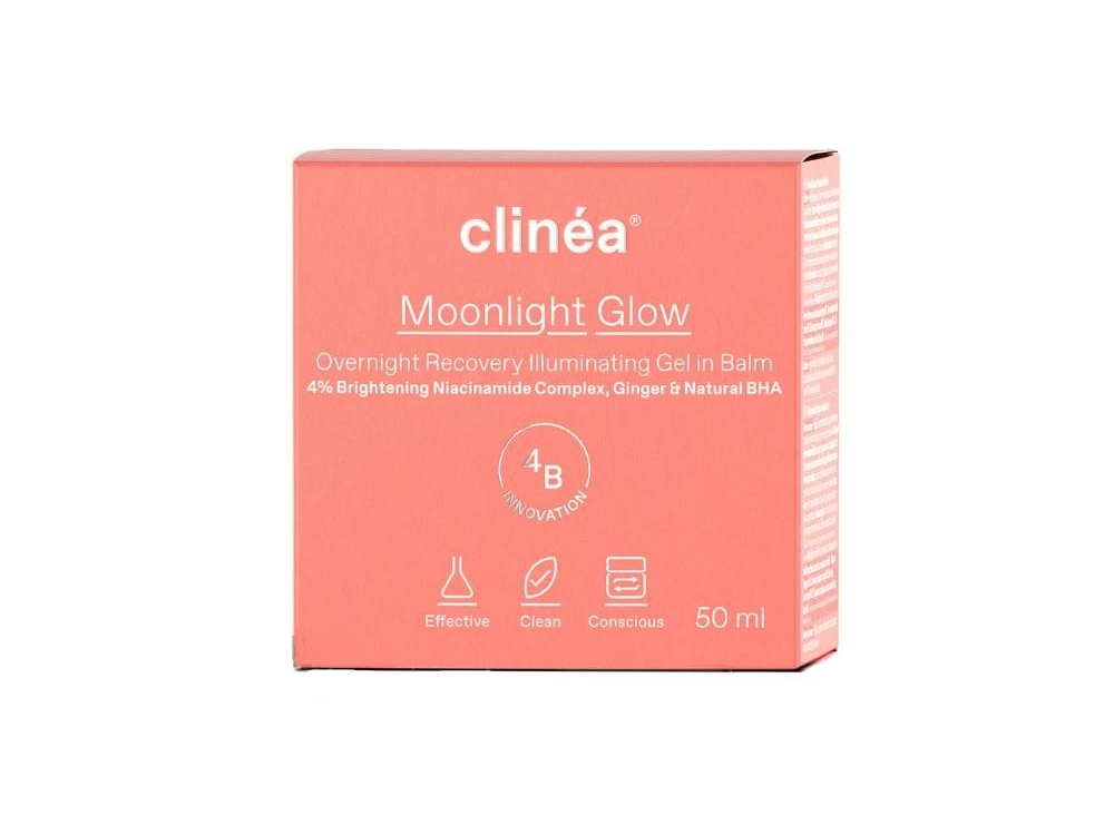 Clinea Moonlight Glow Gel Κρέμα Νύχτας Λάμψης & Αναζωογόνησης, 50ml