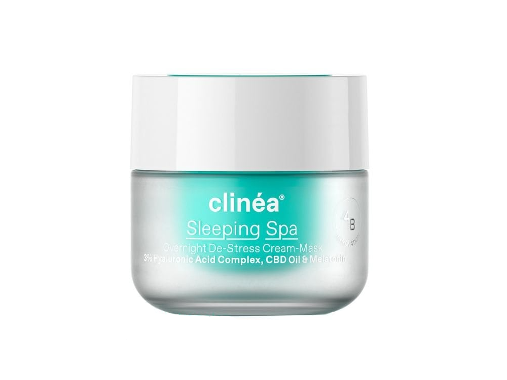 Clinea Sleeping Spa Κρέμα-Μάσκα De-Stress Nυκτός, 50ml