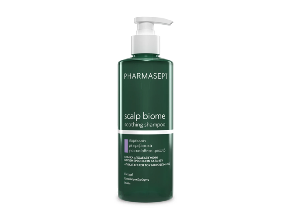 Pharmasept Scalp Biome Soothing Shampoo, Σαμπουάν για Ευαίσθητο Τριχωτό κεφαλής, 400ml