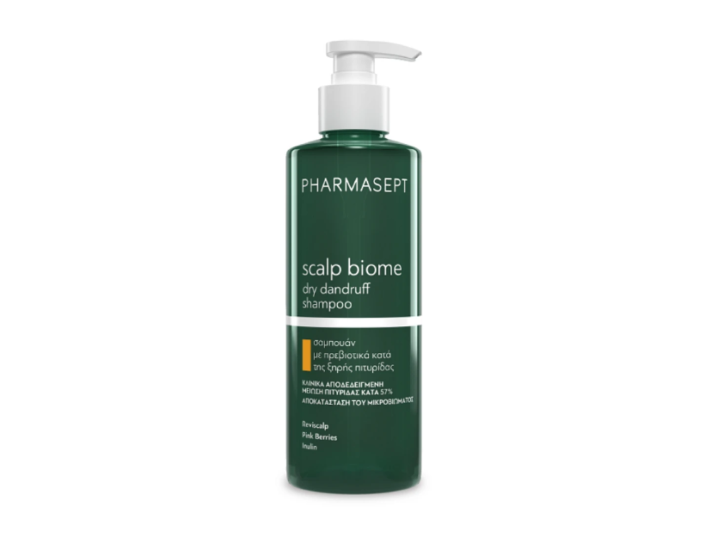 Pharmasept Scalp Biome Dry Dandruff Shampoo, Σαμπουάν Αντιμετώπισης της Ξηρής πιτυρίδας, 400ml